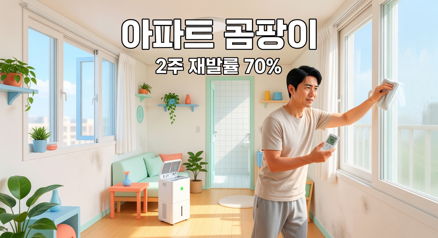 아파트 곰팡이 2주 재발률 70% — 원인별 관리 체크포인트