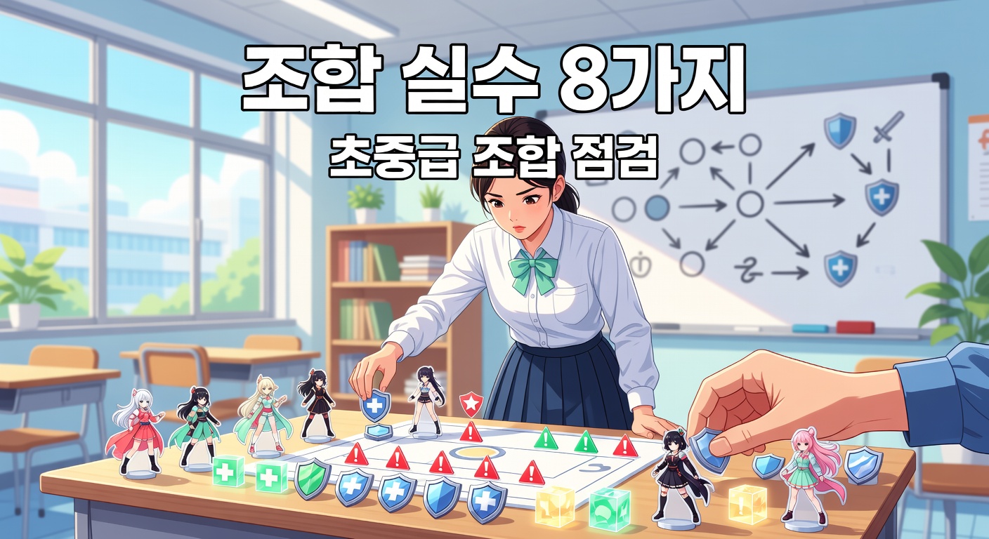 블루 아카이브 조합 실수 — 초중급이 자주 빠지는 8가지 패턴