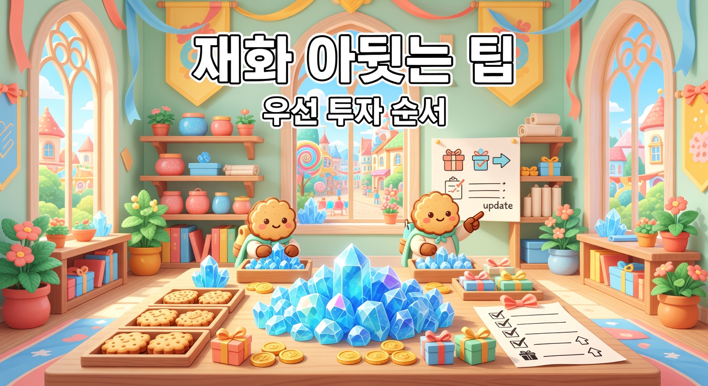 쿠키런 킹덤 4월 시즌 초반 재화 아끼는 팁 — 우선 투자 순서 정리