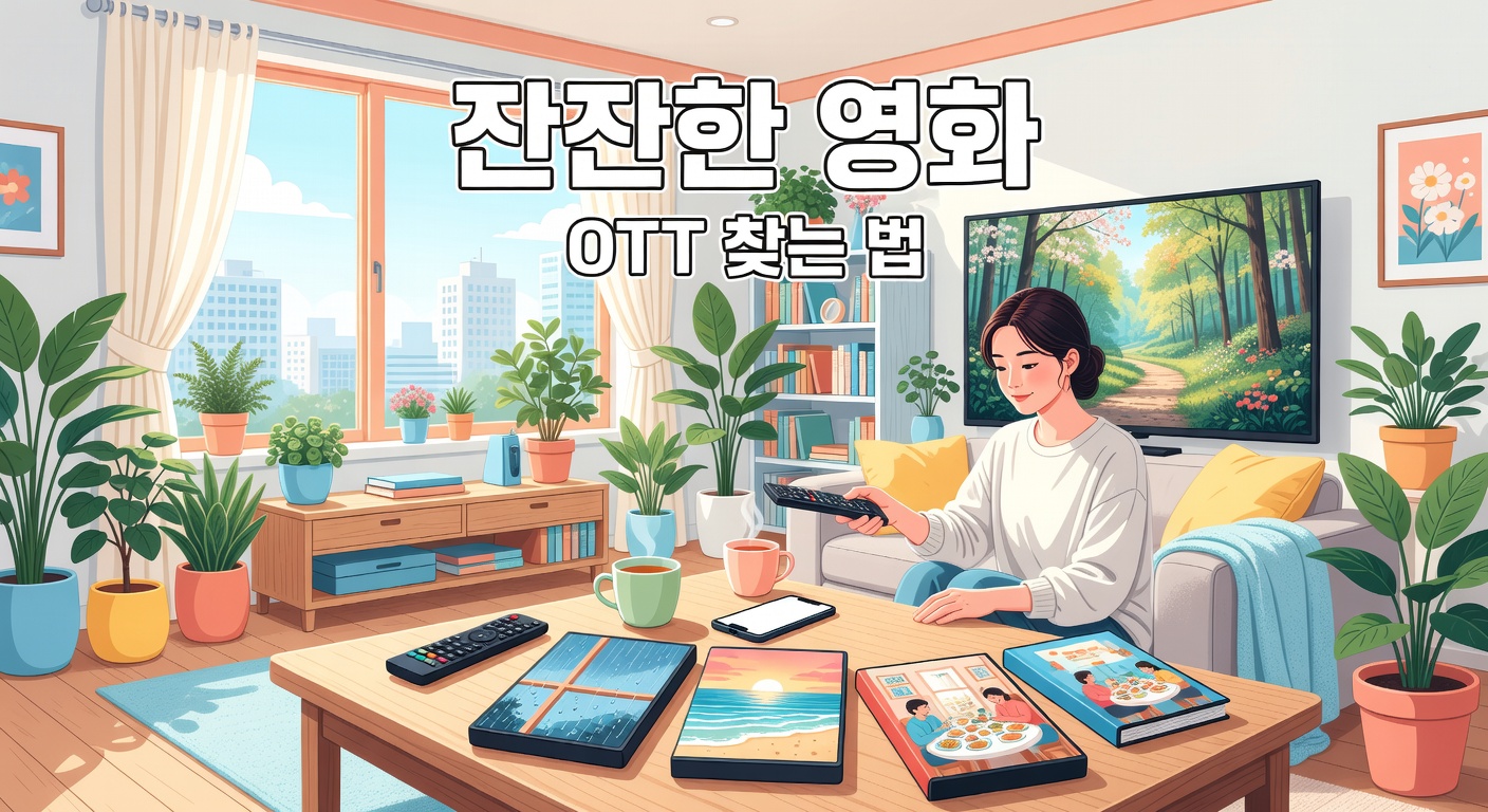 잔잔한 영화 OTT에서 찾는 법 — 분위기별 힐링 무비 가이드