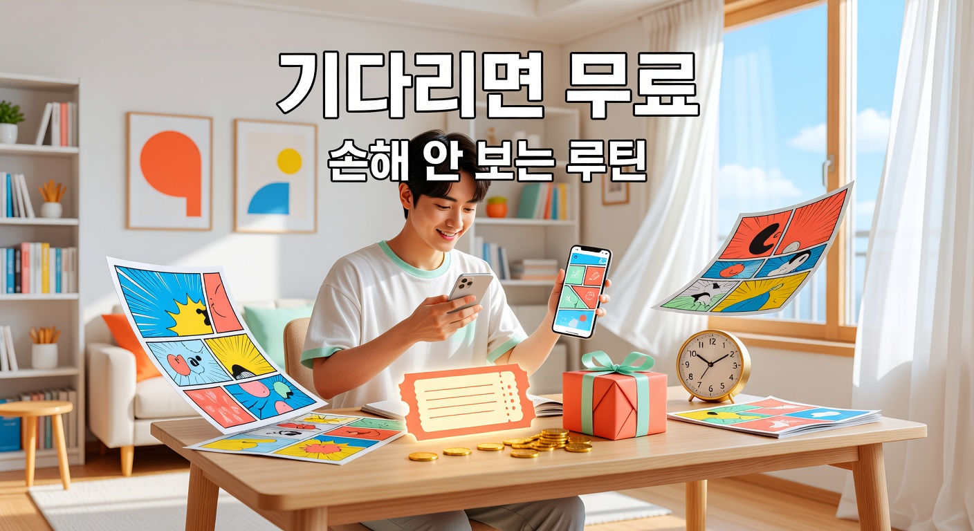 카카오웹툰 기다리면 무료 꿀팁 — 손해 안 보는 정주행 루틴