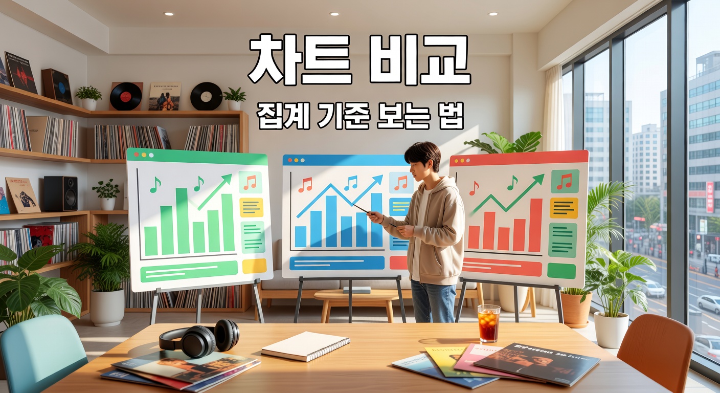 멜론 지니 플로 차트 비교 — 집계 기준부터 보는 법까지 총정리