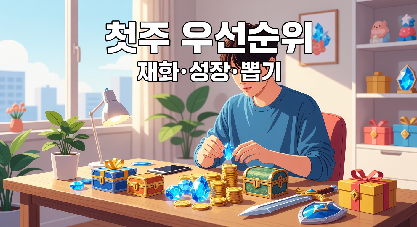 무과금 첫 1주일 우선순위 — 재화·성장·뽑기 실전 체크리스트