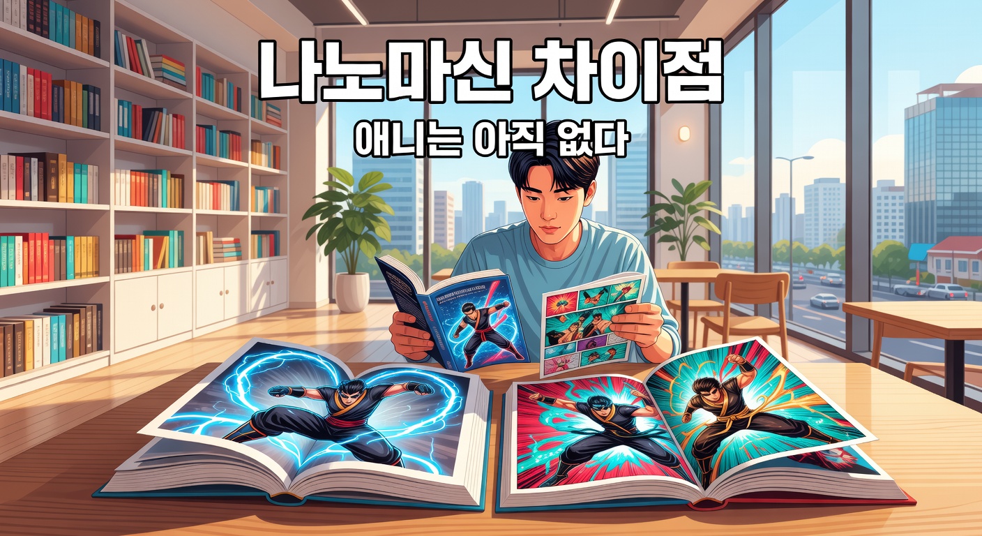 나노마신 웹소설·웹툰 차이점 — 애니는 아직 없다