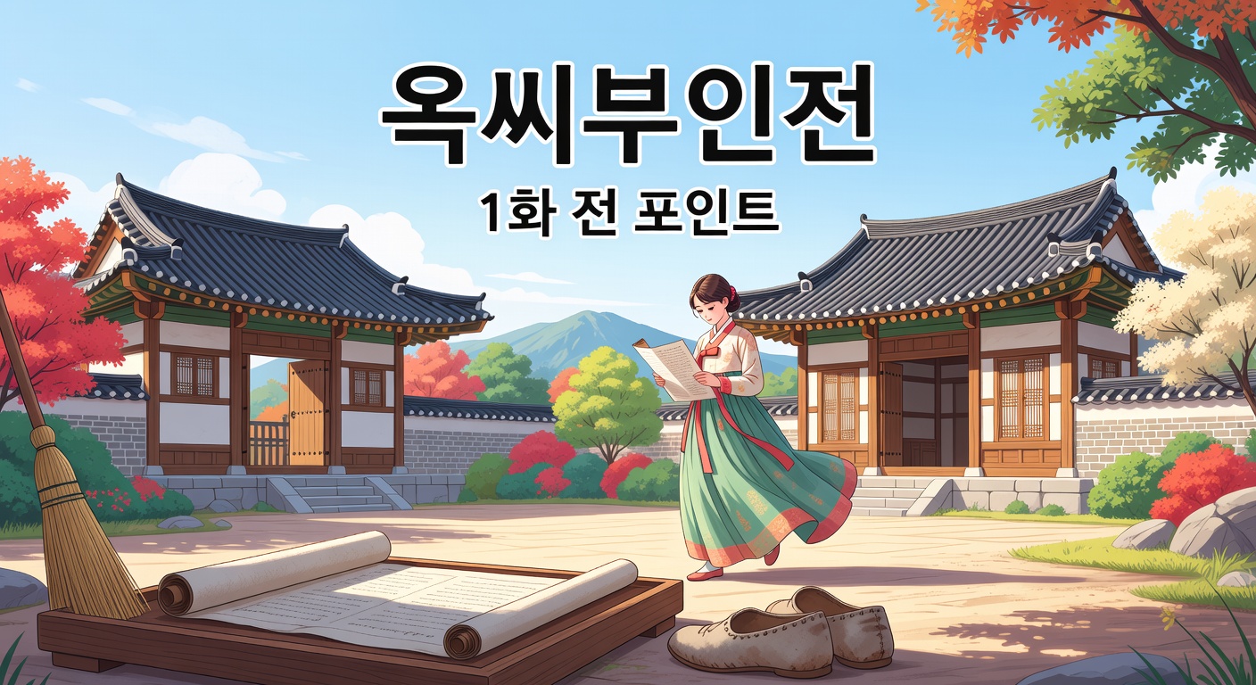옥씨부인전 줄거리·시대 배경 — 1화 전에 알아두면 좋은 포인트