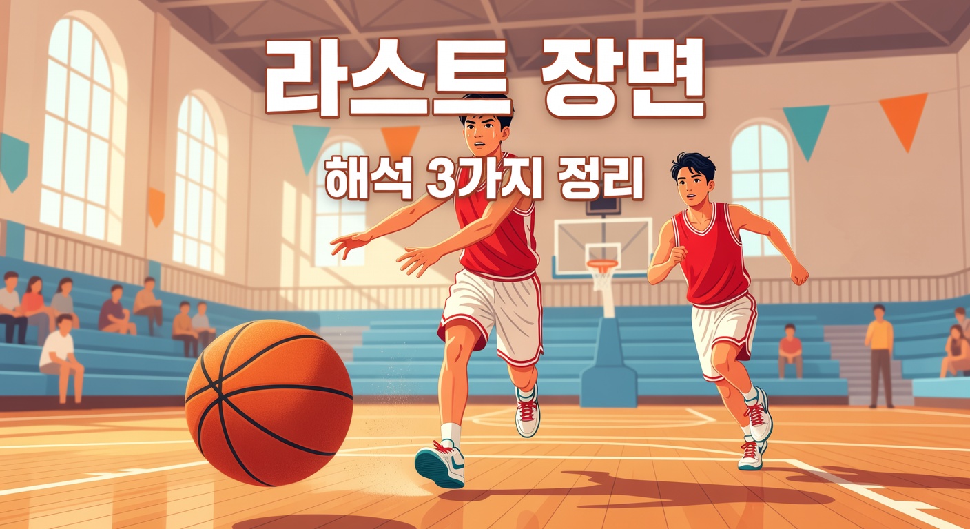 슬램덩크 더 퍼스트 — 라스트 장면 해석 3가지와 놓친 연출 정리