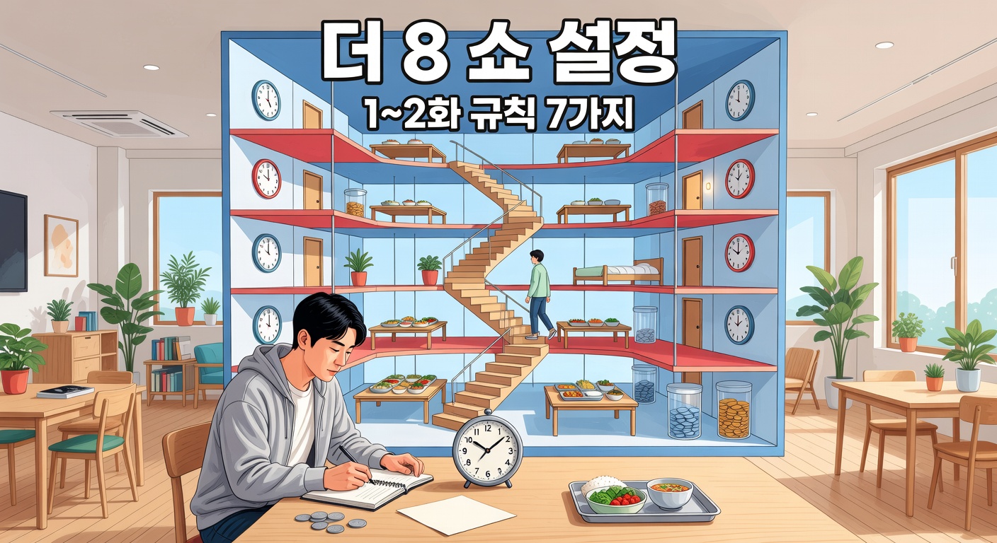 더 8 쇼 초반 설정 정리 — 1~2화 헷갈리는 규칙 7가지